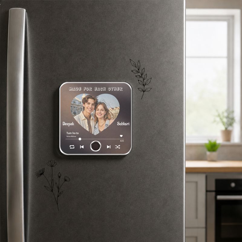 Personalized Musical Fridge Magnet for Couples